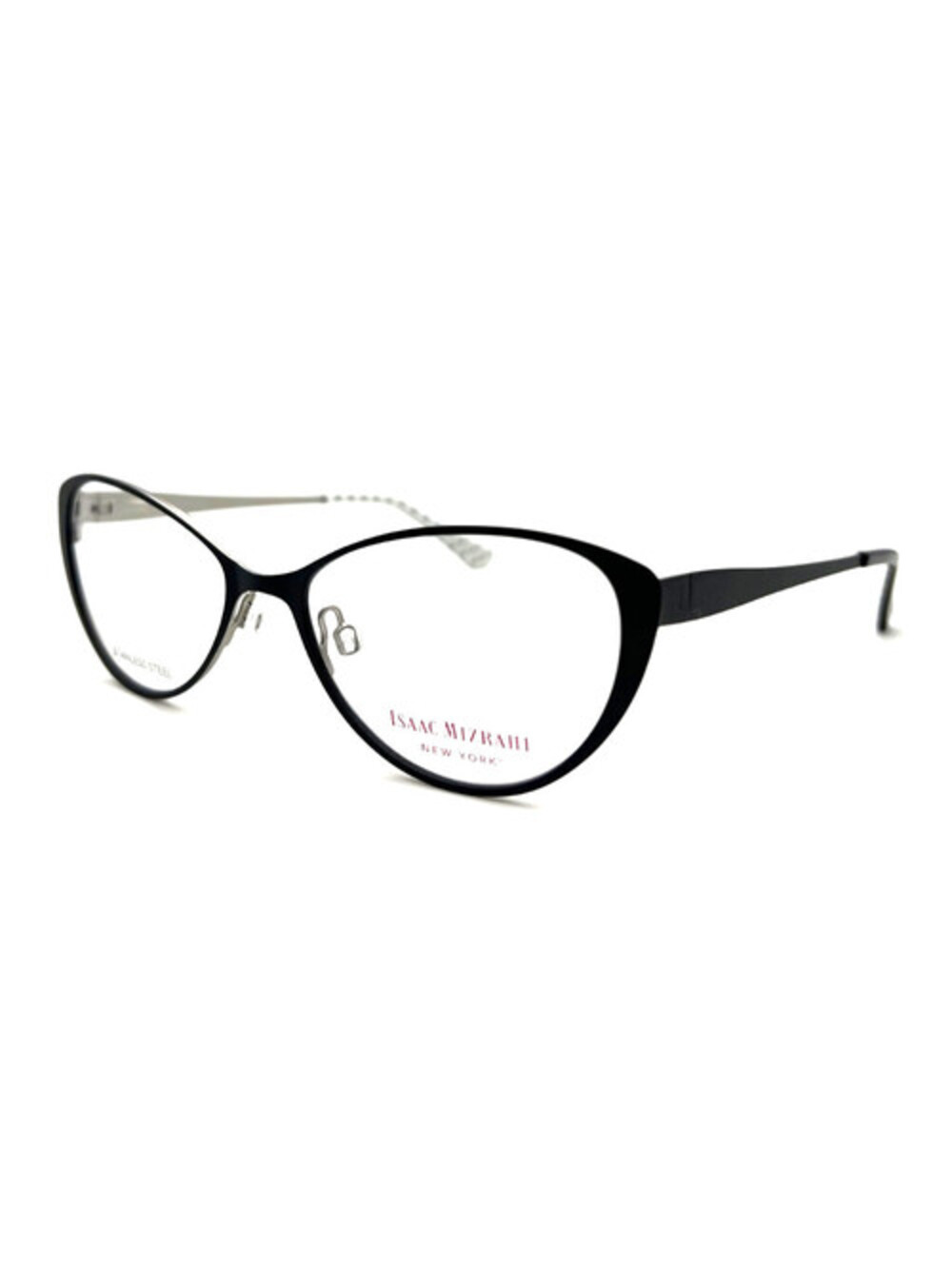 Isaac Mizrahi IM30028 BK Black Cat Eye Authentic Eyeglass Frames 52-15-135